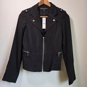 NWT WHBM Moto Black Women's Jacket 2